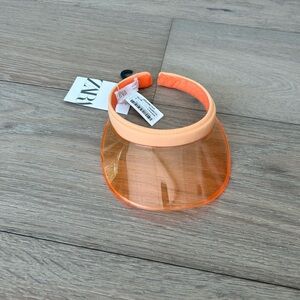 NWT Zara Kids sun visor in tangerine - sizes 6-14